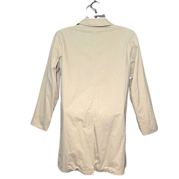 Gap Botton Front Collared Trenchcoat Raincoat Size Medium - Picture 2 of 5